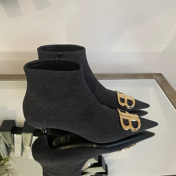 Balenciaga - Denim Booties - Picture 2 of 6